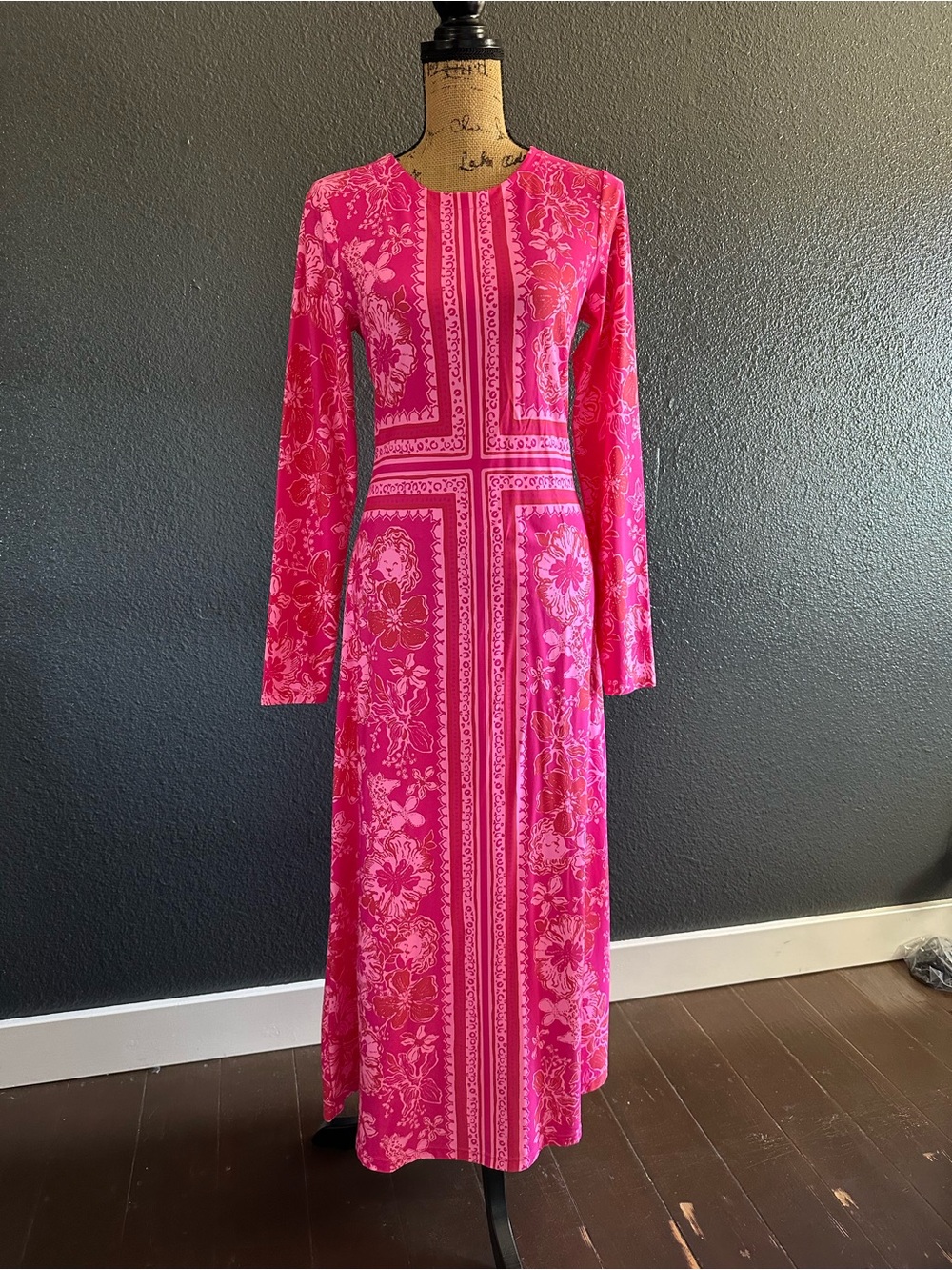 Lilly Pulitzer Zelena UPF 50+ Maxi Dress – Sun Shell Pink Big Party-Size M NWT